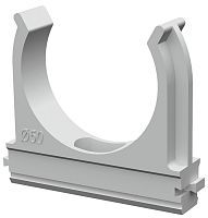 Клипса для гофры Промрукав Д=50 серый (уп. 20шт) картинка